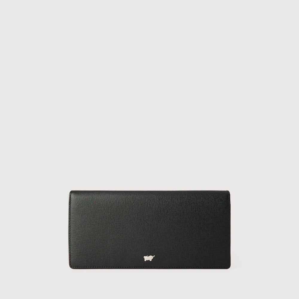 HINNA BIFOLD LONG WALLET WITH ZIP COMPARTMENT (BOX GUSSET)