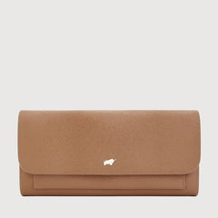 PAN BIFOLD LONG WALLET WITH ZIP COMPARTMENT (ZIP GUSSET)
