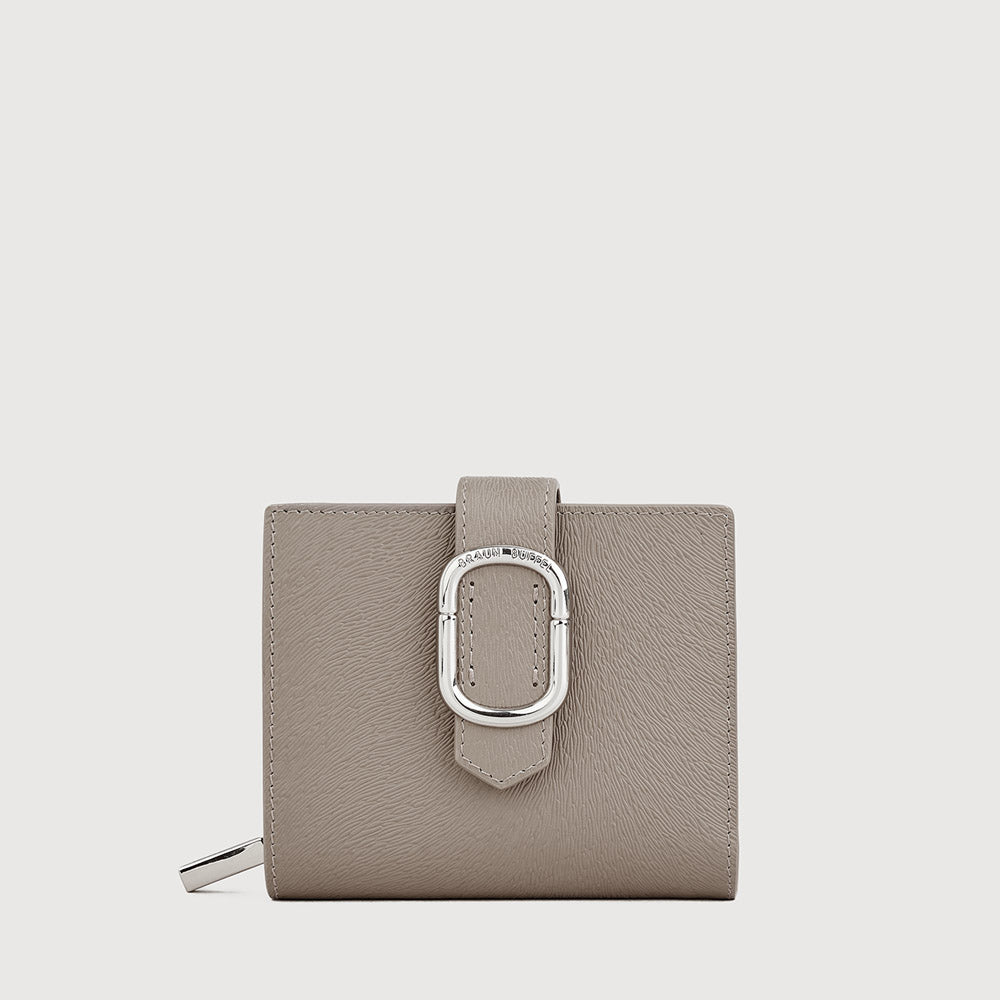 CERULE BIFOLD SMALL WALLET WITH EXTERNAL COIN COMPARTMENT
