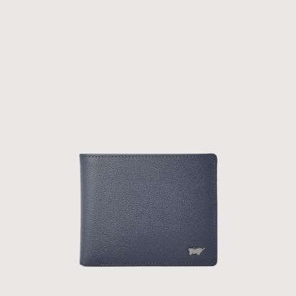 BOSO CENTRE FLAP CARDS WALLET IN NAVY